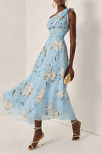 Seraphina One-Shoulder Floral Maxi Dress