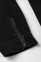 Vintage Black Denim Trucker Jacket