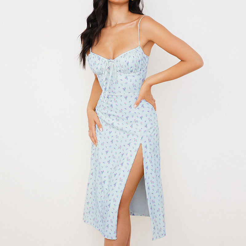 Amina Luxe Women's Summer Floral Wedding Guest Strap Dress 2024 Everyday Edit
