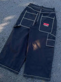 Retro Embroidery Hip Hop Street Boyfriend Jeans