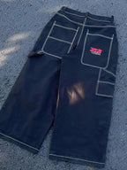 Retro Embroidery Hip Hop Street Boyfriend Jeans