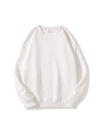 Solid Color Hoodless Crew Neck Sweaters
