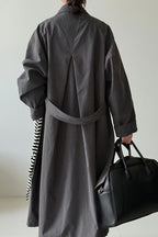 Luxi Vintage Loose Large-Pocket Unique Overcoat