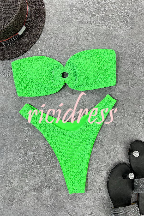 | Bandeau Bikini with Ring Neckline