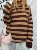 Vintage Striped Loose Long Sleeve Knits