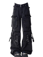Retro Multi-Pockets Cargo Jeans