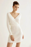 Cross Front Knit Bodycon Dress