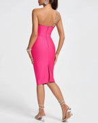 Embellished Bodycon Dress with Strap