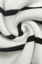 Ribbed V-Neck Long Sleeve Sweater