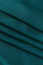 Satin V-Neck Waist-Cinching Split Dress Party Dress