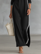 | Minimalist Sweatshirt Maxi Dress