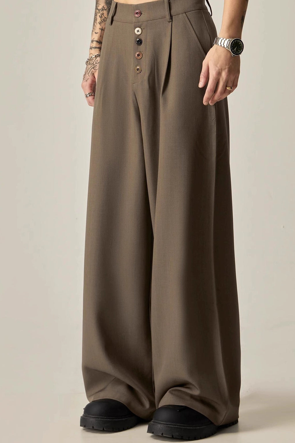 Vintage Relaxed Fluid Wide Leg Pants