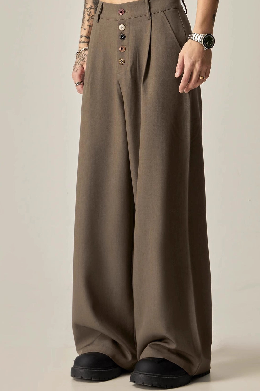 Vintage Relaxed Fluid Wide Leg Pants