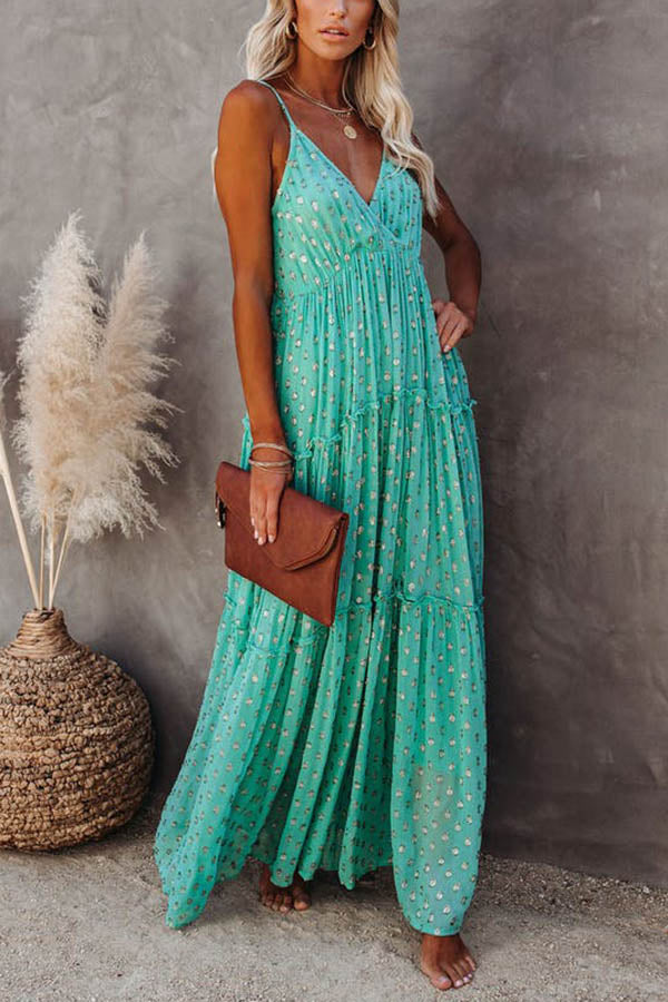 Teresa Chic Adjustable Tiered Maxi Dress Statement Occasion Edit