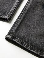 Washed Black Ripped Boyfriend Jeans