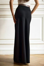 High Waist Satin Bodycon Mermaid Maxi Skirt