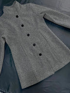 | Single-breasted knit coat