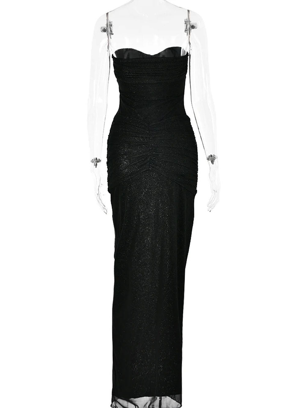 Eden Sleeveless Mesh Maxi Dress