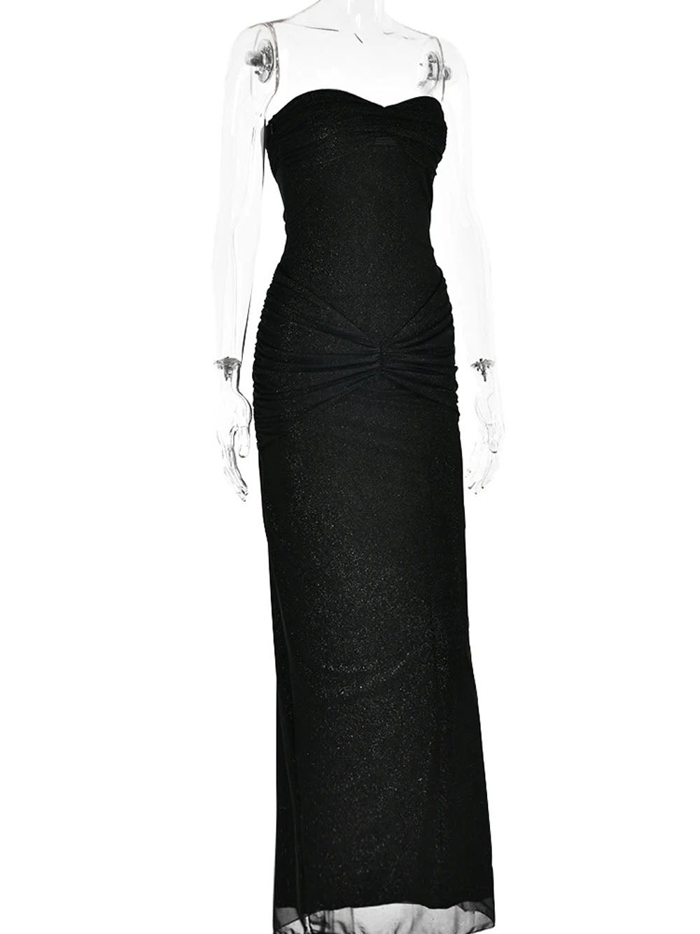 Eden Sleeveless Mesh Maxi Dress