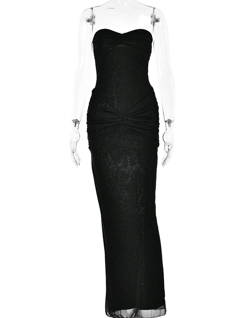 Eden Sleeveless Mesh Maxi Dress