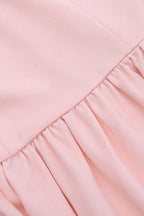 Off Shoulder Tie Shoulder Bow Sweetheart Corset Bodice A Line Midi Dress