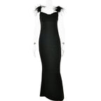 Suspender Neck Long Dress for Women