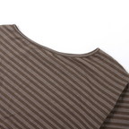 Long sleeve striped one shoulder ruched top  | Festival Outfits Women