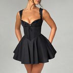 Ava - Elegant Hip Skirt Retro Mini Dress