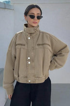 Denim Workwear Cropped Jacket