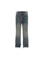 Tide Wash Distressed Flare Jeans