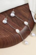 Pearl and Flower Earrings