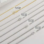 Chic Sterling Silver 1.2MM Wheat Chain Necklace