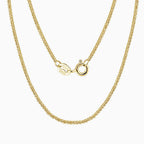Chic Sterling Silver 1.2MM Wheat Chain Necklace