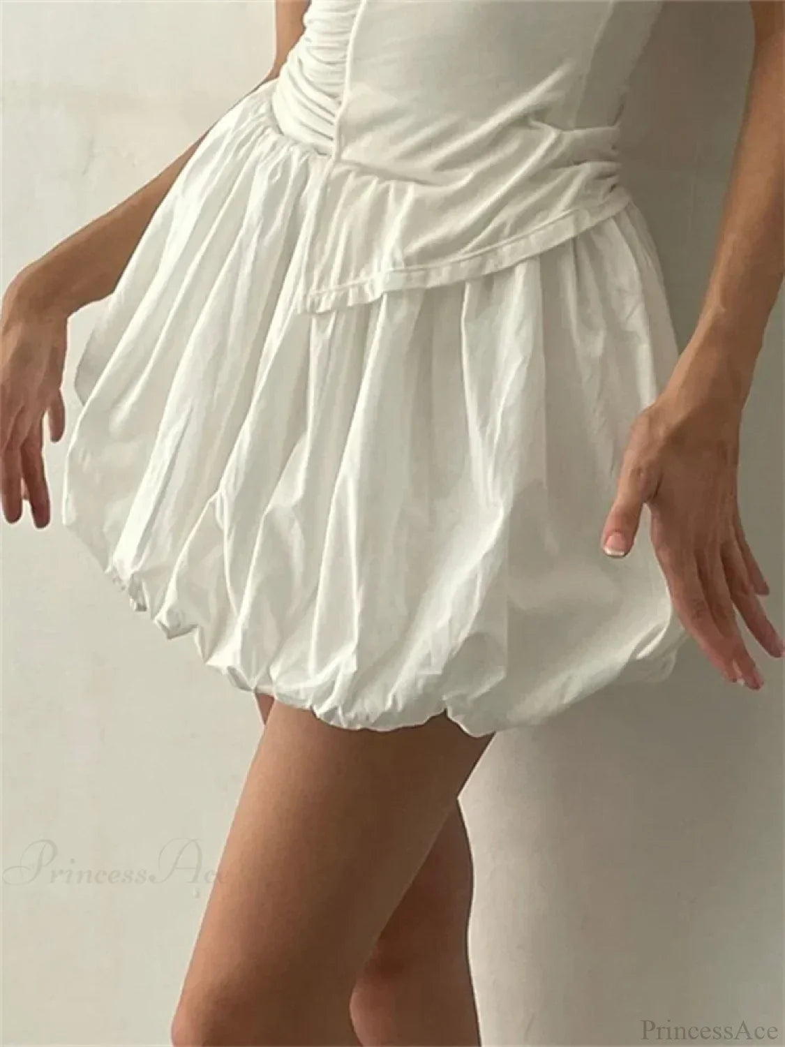 Elastic Waist Solid Tutu Skirt
