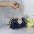 Elegant Crystal Shiny Evening Clutch Purse Wedding Bag