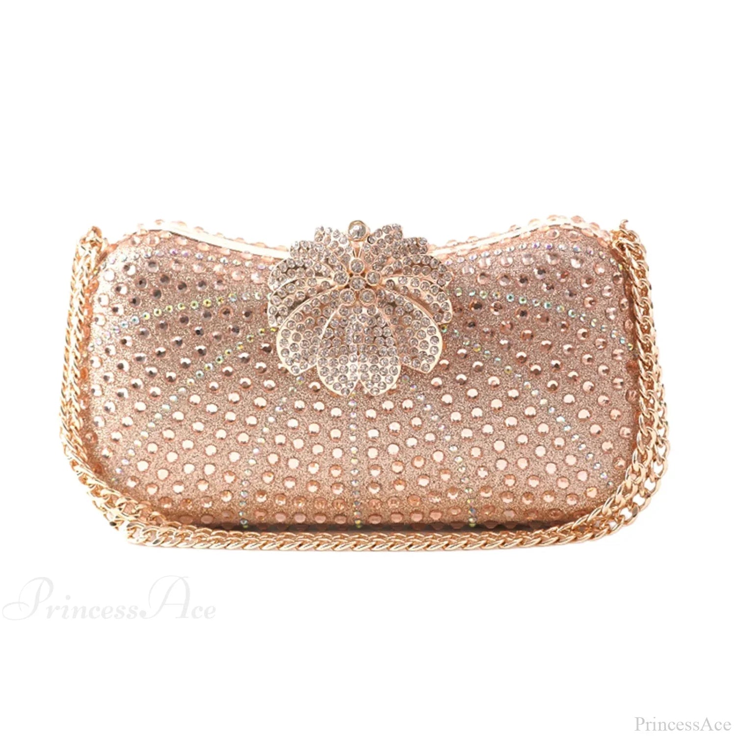 Elegant Crystal Shiny Evening Clutch Purse Wedding Bag