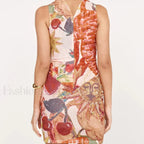 Hollow Halter Mini Dress