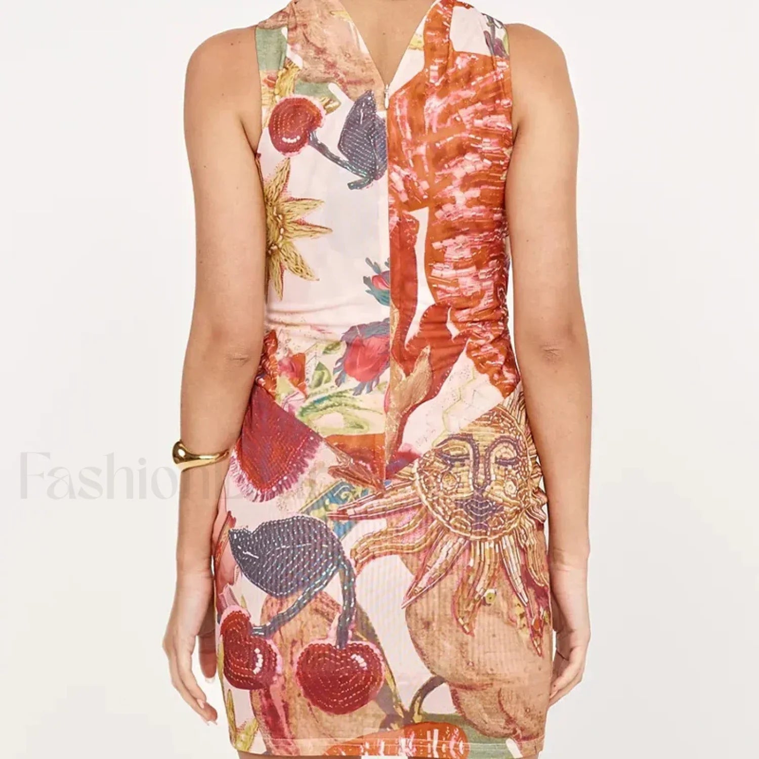 Hollow Halter Mini Dress