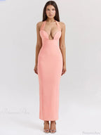 Elegant Maxi Slim Bodycon Vacation Dress
