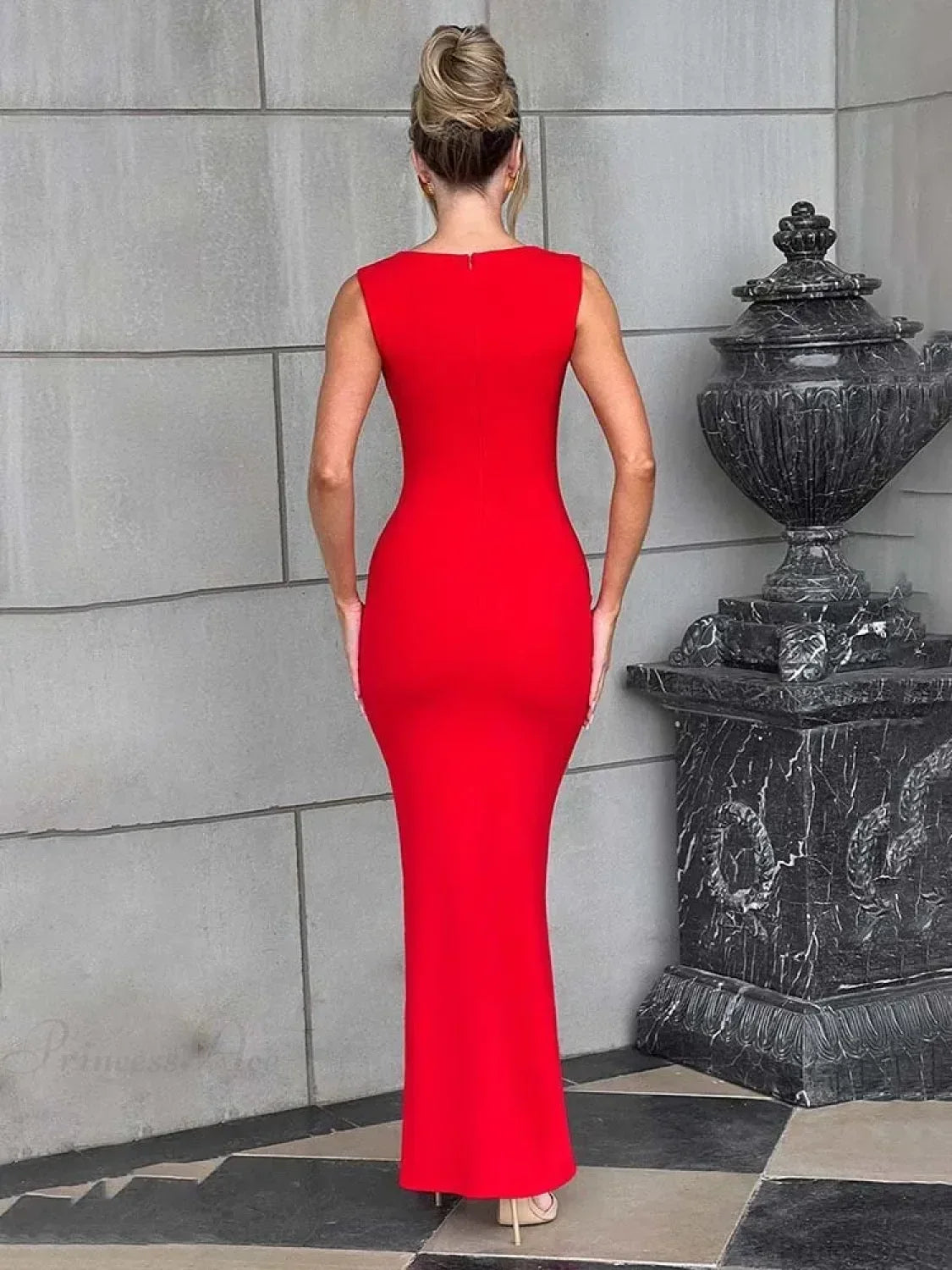 Elegant Maxi Slim Bodycon Vacation Dress