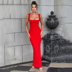 Elegant Maxi Slim Bodycon Vacation Dress