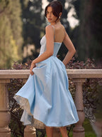 Elegant Mesh A-line Vacation Dress