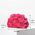 Elegant Rose Wedding Party Clutch Wristlet