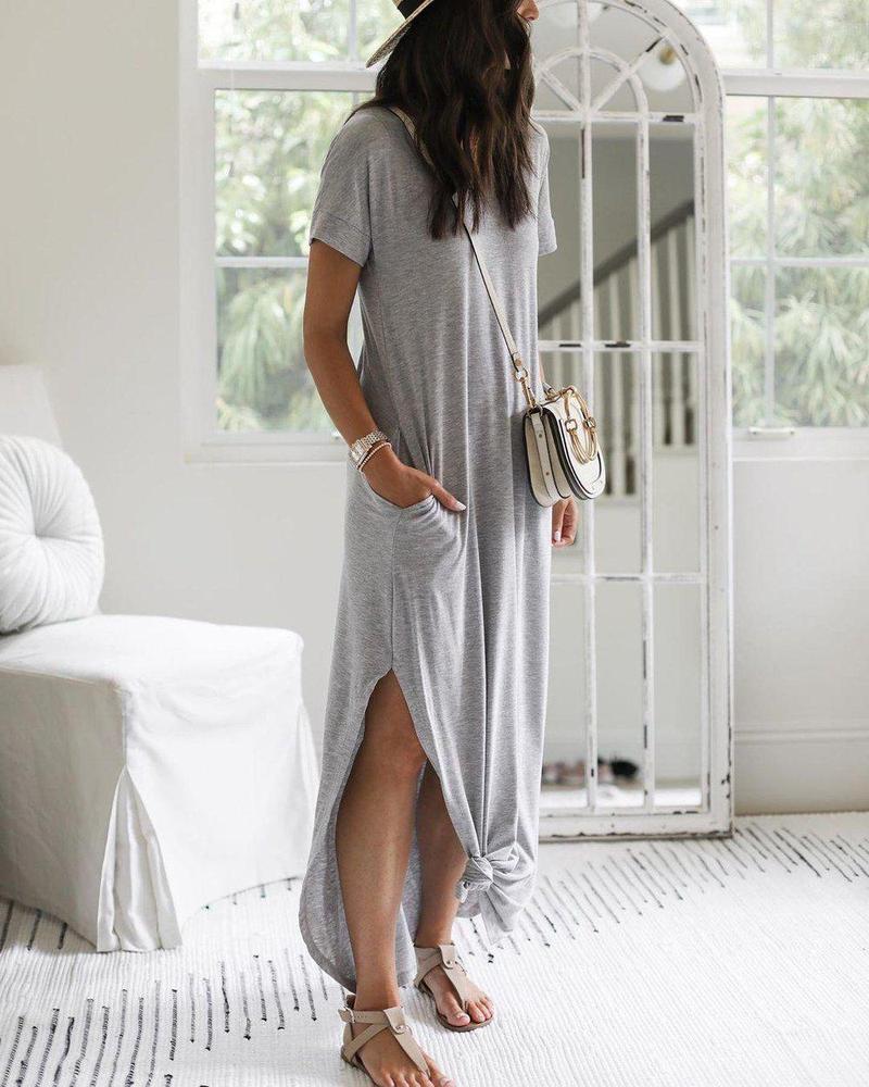 Maribel Timeless Maxi Shirt Dress Boutique Collection