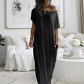Ana Minimalist María Maxi Shirt Dress Chic Silhouette Collection