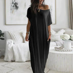 Ana Minimalist María Maxi Shirt Dress Chic Silhouette Collection