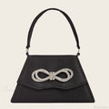 Elegant Silk Rhinestone Bow Wedding Clutch Bag