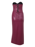 Eliza Strapless Backless Midi Dress