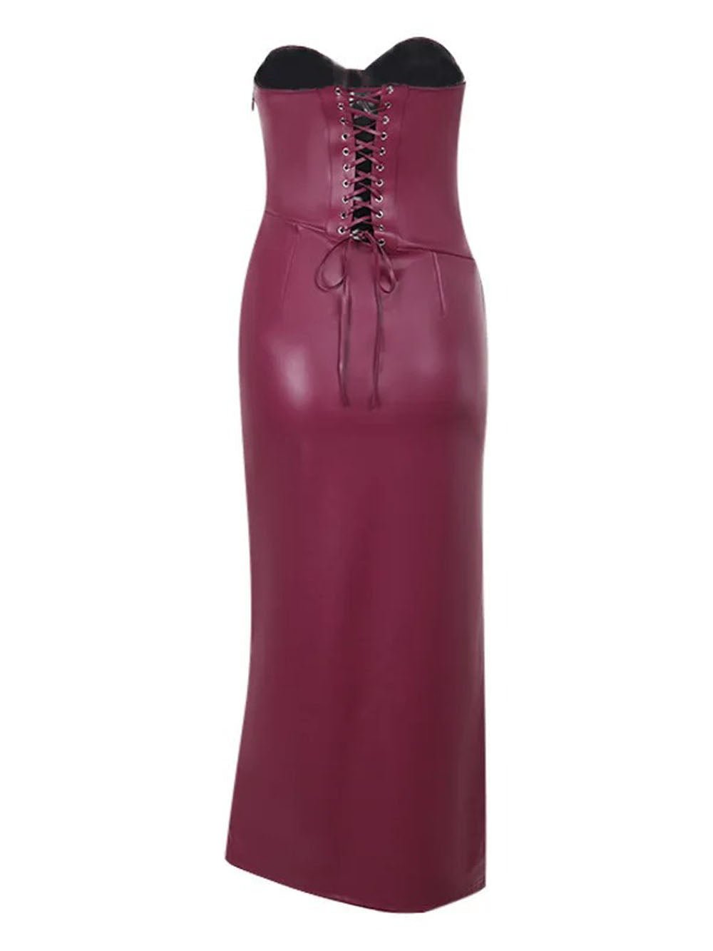Eliza Strapless Backless Midi Dress