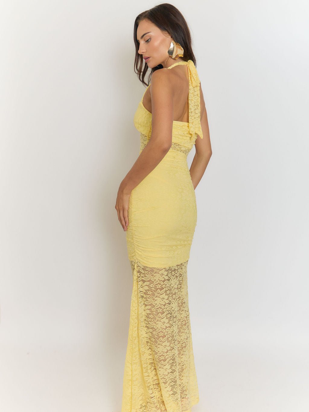 Elizabeth Backless Bodycon Maxi Dress